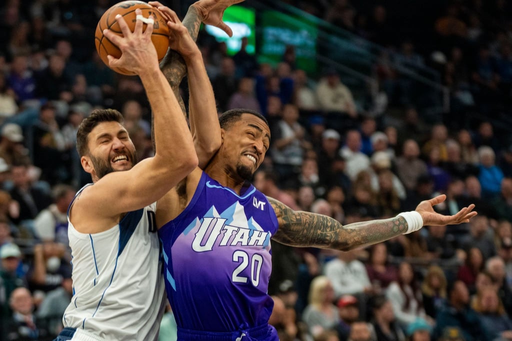 Maxi Kleber(l) hat mit Dallas auch bei den Utah Jazz verloren.