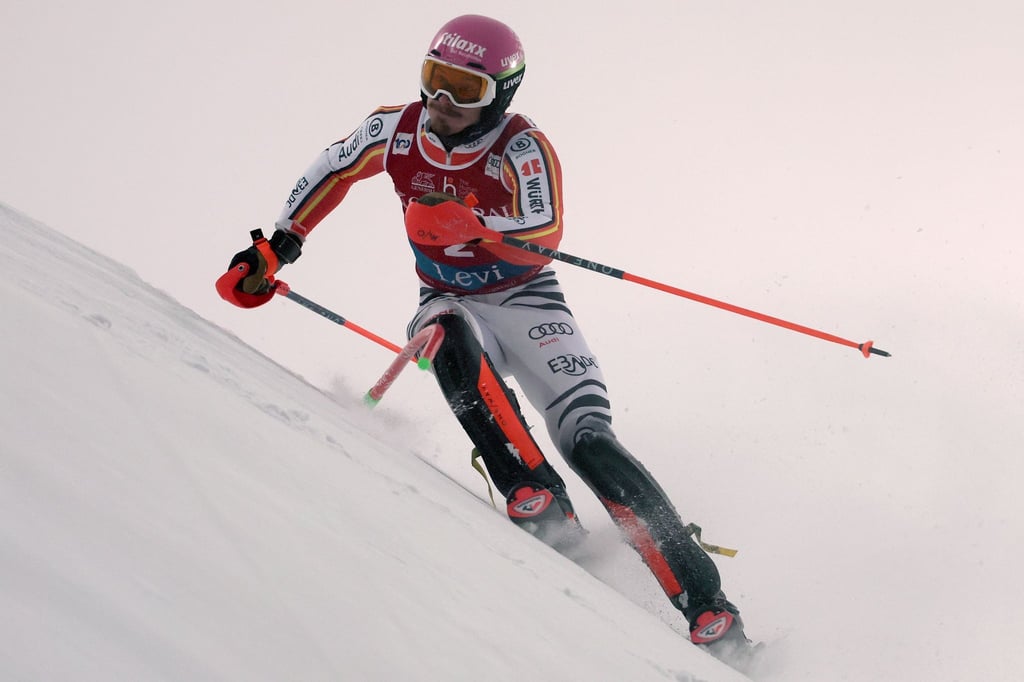 Slalom-Fahrer Linus Straßer verpasst das Podest in Levi.