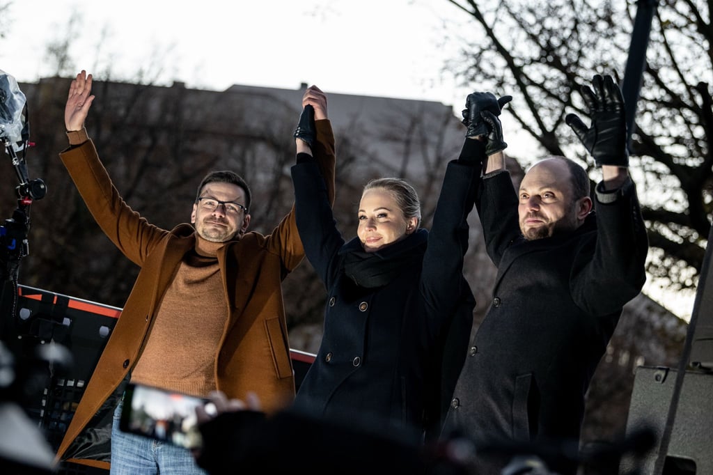 Die Protestdemonstration hieß „Nein zu Putin. Nein zum Krieg in der Ukraine“.