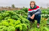 Zwischen Grün- und Rosenkohl: Auch im Herbst und Winter hat Martin Zschoche frisches Gemüse auf dem Feld.