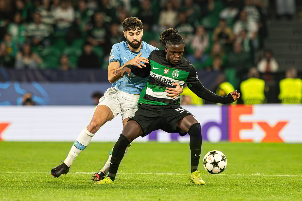 Geovany Quenda im Duell mit Ex-RB-Verteidiger Josko Gvardiol.