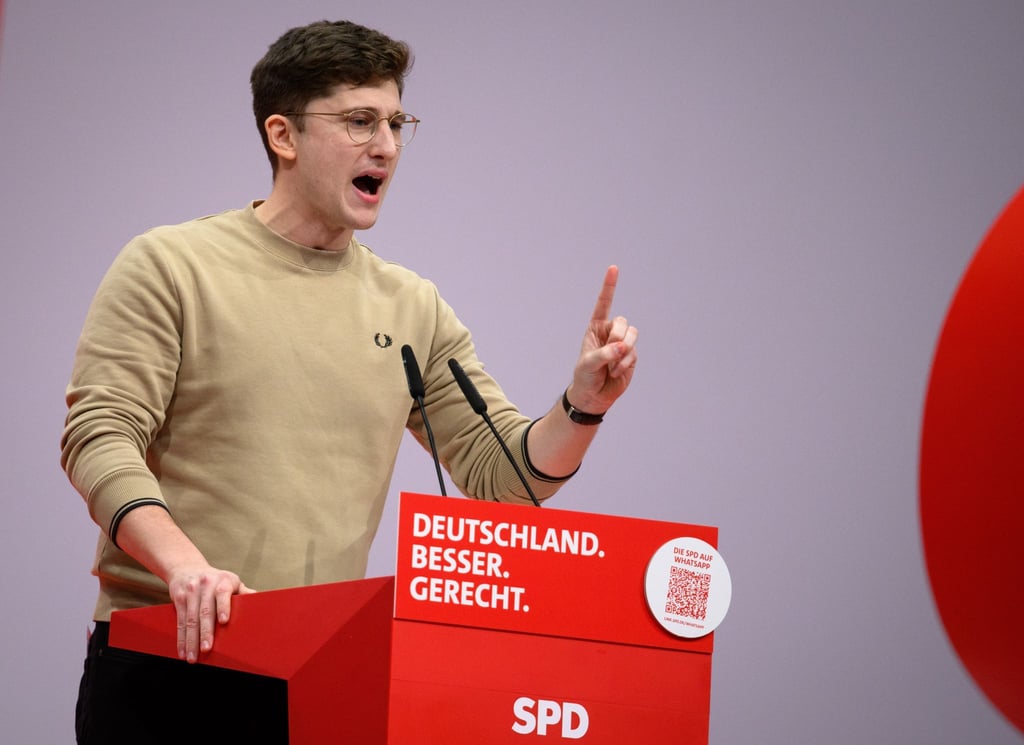 Juso-Chef Türmer pocht auf einen Parteitagsbeschluss für einen Kanzlerkandidaten. (Archivbild)