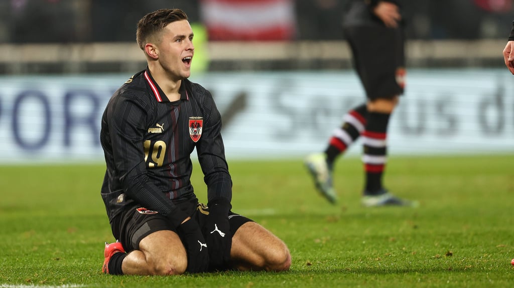 Christoph Baumgartner vergab eine dicke Chance für Österreich.