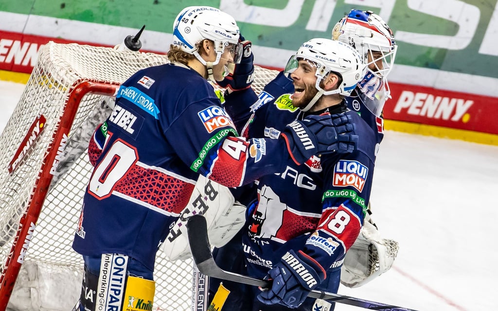 Geibel und Veilleux trafen im Achtelfinal-Rückspiel der CHL gegen Sheffield für die Eisbären.