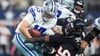 Cowboys-Quarterback Cooper Rush erlebte mit fünf Sacks einen schmerzhaften Abend.