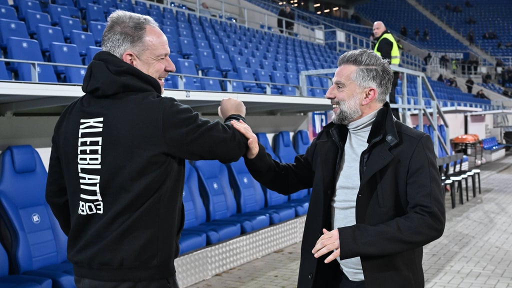 Treffen zweier Ex-RB-Trainer: Tomas Oral (rechts) und Alexander Zorniger.