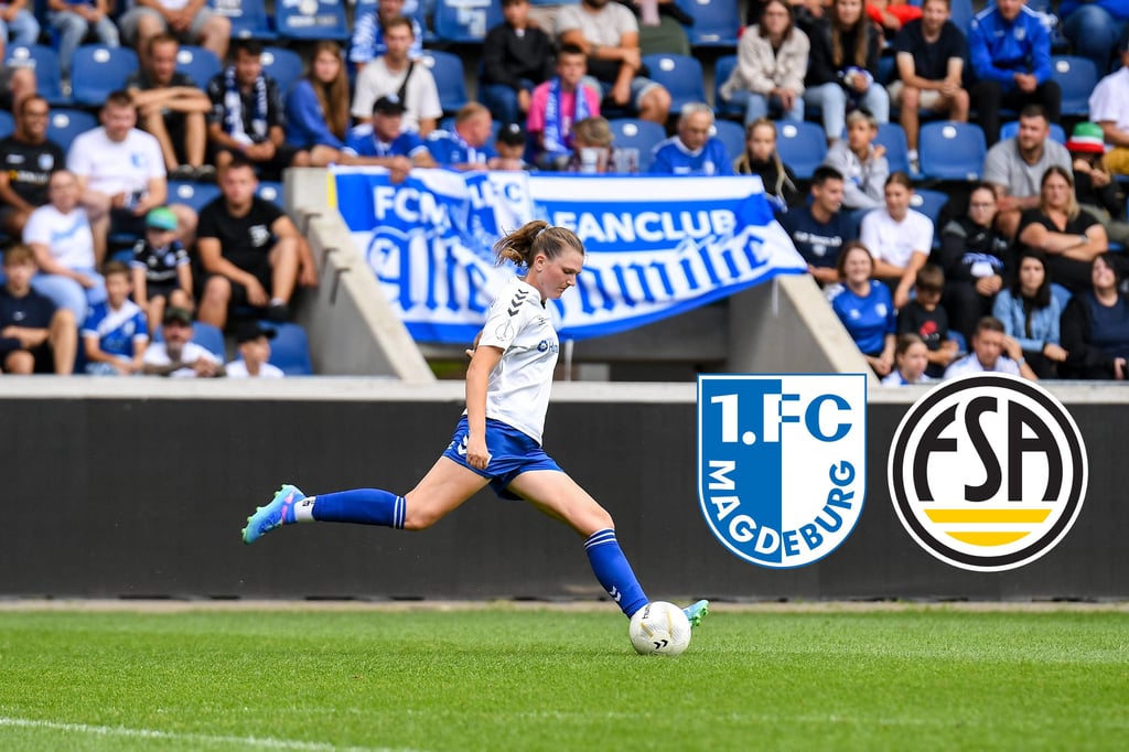 Die Frauen vom 1. FC Magdeburg treffen Anfang Dezember im Landespokal auf den SV Germania Hergisdorf.