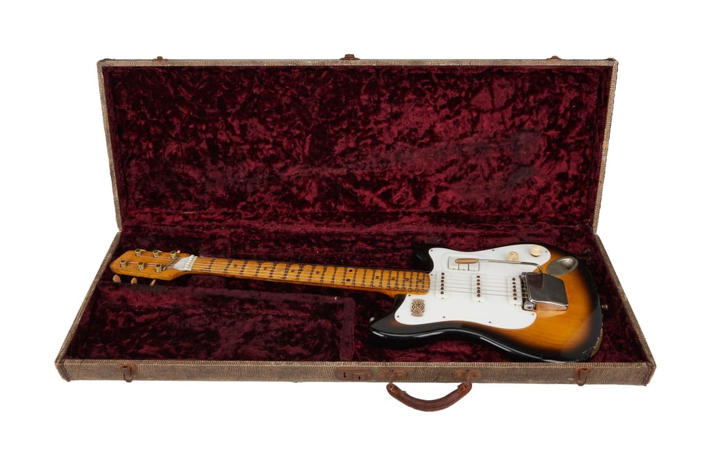 George Harrison spielte in den Anfangsjahren der Beatles viel auf dieser E-Gitarre.