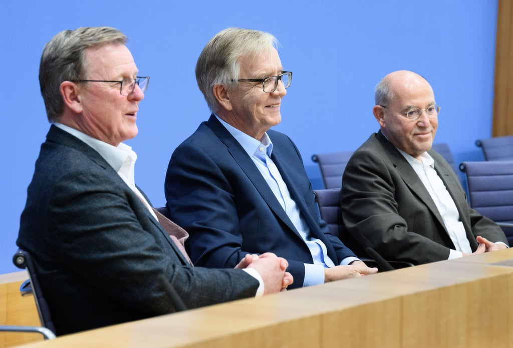 In der Bundespressekonferenz zeigten sich die künftigen Direktkandidaten Bodo Ramelow, Dietmar Bartsch und Gregor Gysi recht siegesgewiss.