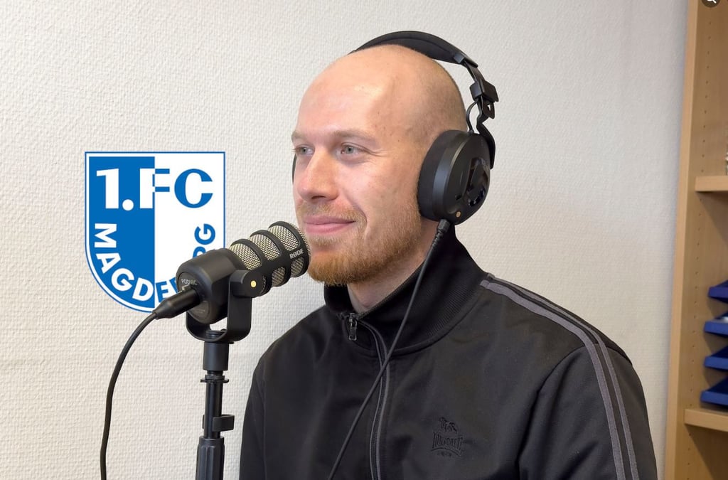 Felix Nebel ist Fanbetreuer beim 1. FC Magdeburg.