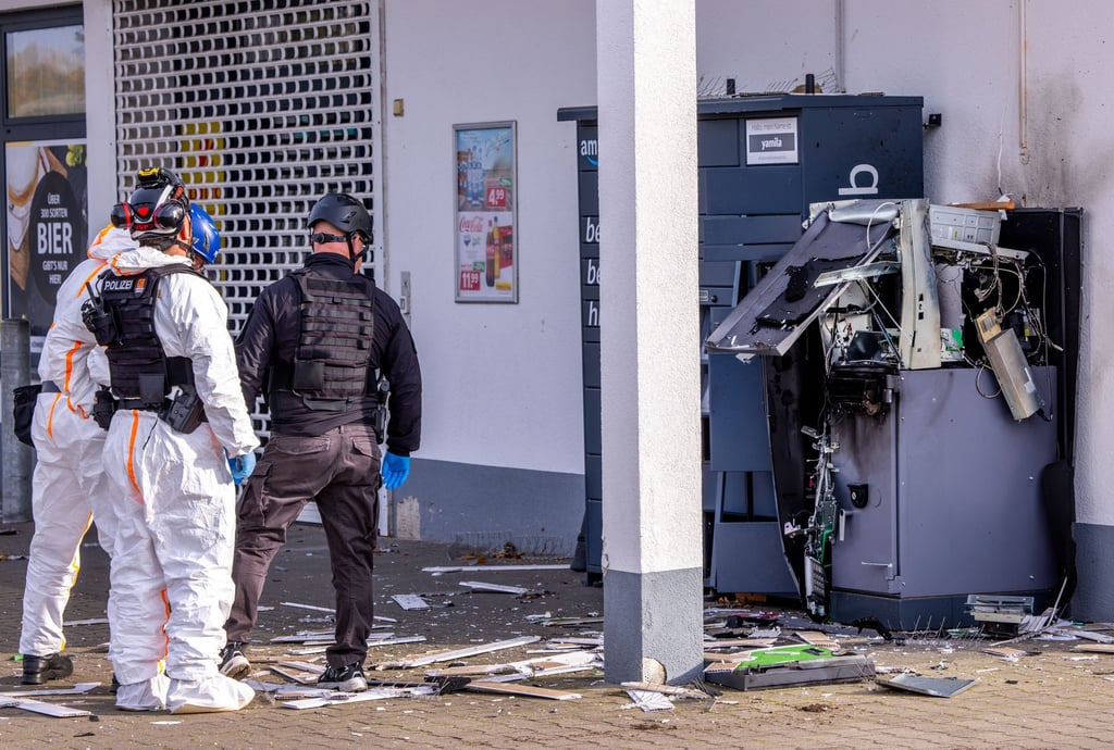 Durch die Sprengung von Geldautomaten wurden 2023 insgesamt 28,4 Millionen Euro erbeutet.