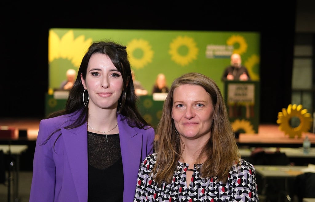 Die sächsischen Landesvorsitzenden der Grünen, Marie Müser und Christin Furtenbacher, sind erstaunt über die Regierungsbildung. (Archivbild).