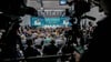 Volles Haus bei der Pressekonferenz Baerbocks auf der Klimakonferenz.