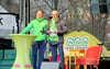 Die Vorstandsmitglieder Thomas Schlegel (links) und Matthias Kirchner beim Jubiläumsfest 