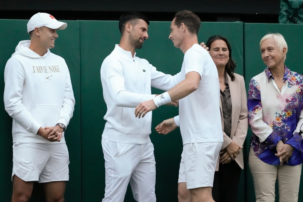 Einst Rivalen, jetzt Spieler und Trainer: Novak Djokovic (links) und Andy Murray