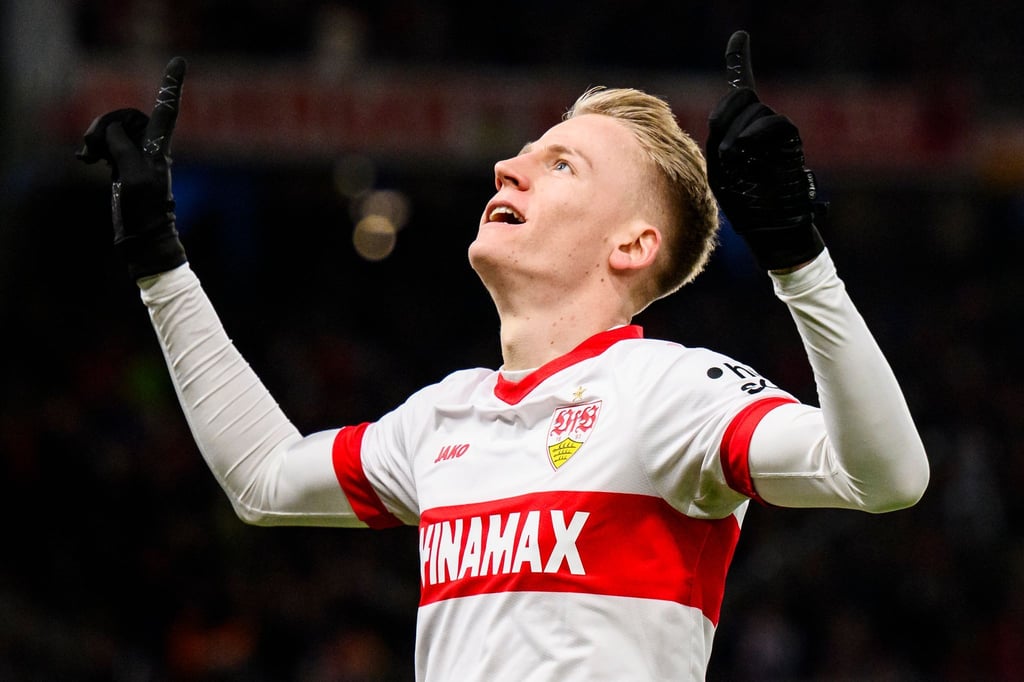 Chris Führich traf für den VfB Stuttgart zum 1:0 gegen den VfL Bochum.