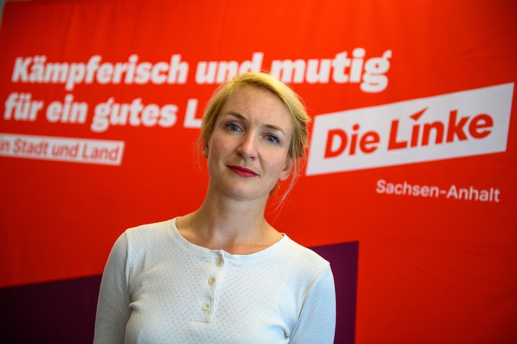 Ines Schwerdtner will in Berlin-Lichtenberg ein Direktmandat für die Linke gewinnen (Archivbild)