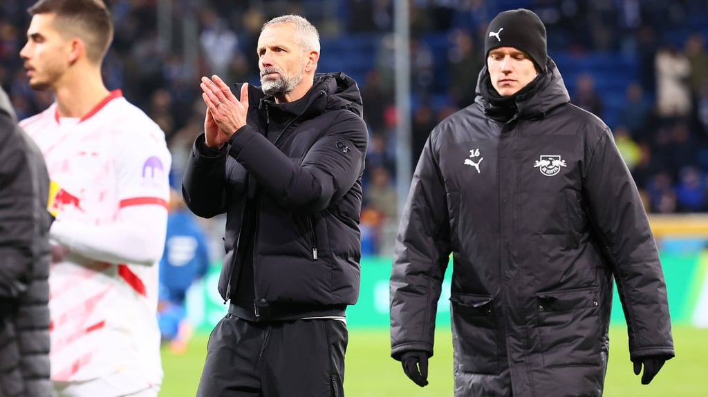 RB-Verteidiger Lukas Klostermann (r.) musste im Spiel gegen Hoffenheim zur Pause vom Feld
