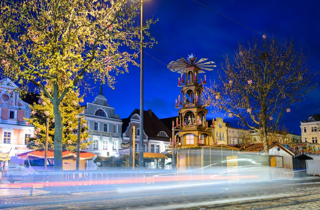 Adventsstimmung in Cottbus - am Montag beginnt der Weihnachtsmarkt.