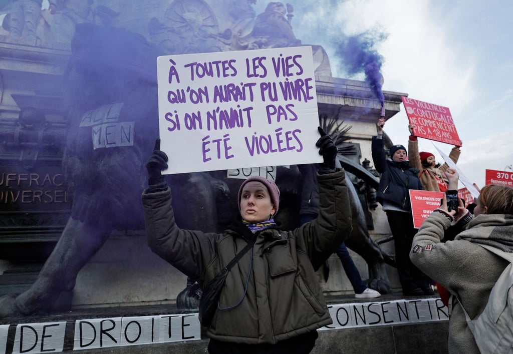 Zehntausende haben in Frankreich gegen sexuelle Gewalt gegen Frauen demonstriert (Foto aktuell).