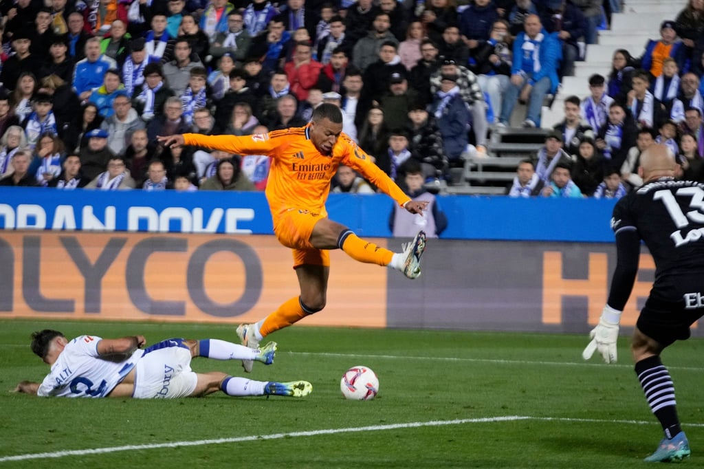 Kylian Mbappé sorgte kurz vor der Pause für die Real-Führung.