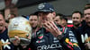 Max Verstappen zeigt es an: Er hat Titel Nummer 4 sicher.