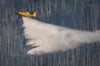 Bei den Löscharbeiten unterhalb des Brockens im Harz waren im September mehrere Löschflugzeuge im Einsatz.