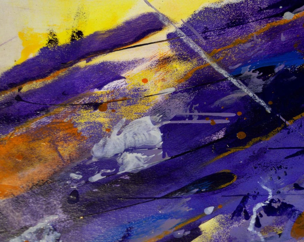 "Blaue Tiefe" heißt dieses Werk von Melanie Kuna-Drechsler. Es ist in der neuen Ausstellung im Schlosshotel Blankenburg zu sehen.