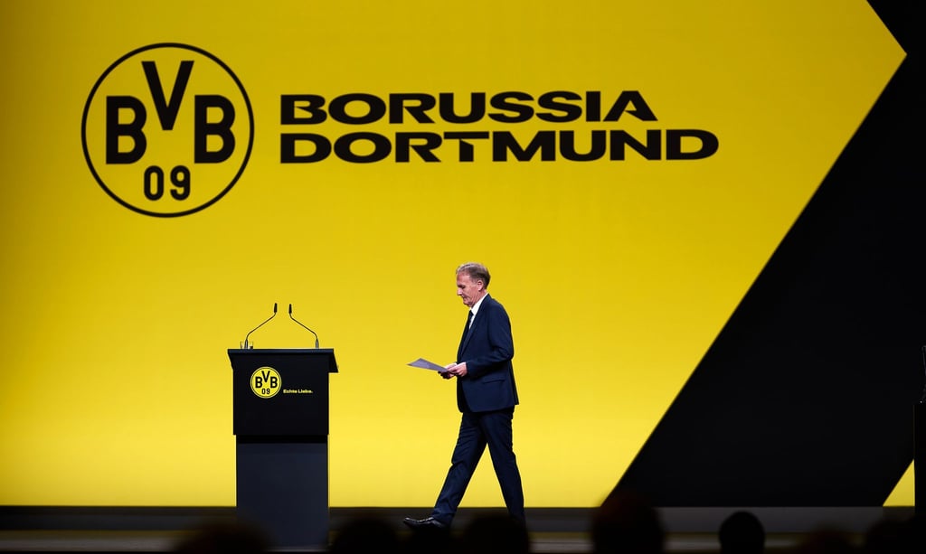 BVB-Geschäftsführer Hans-Joachim Watzke rechnete vor, dass bei der Mitgliederversammlung nur 0,25 Prozent der 215.000 Mitglieder gegen die Partnerschaft mit Rheinmetall gestimmt hätten.