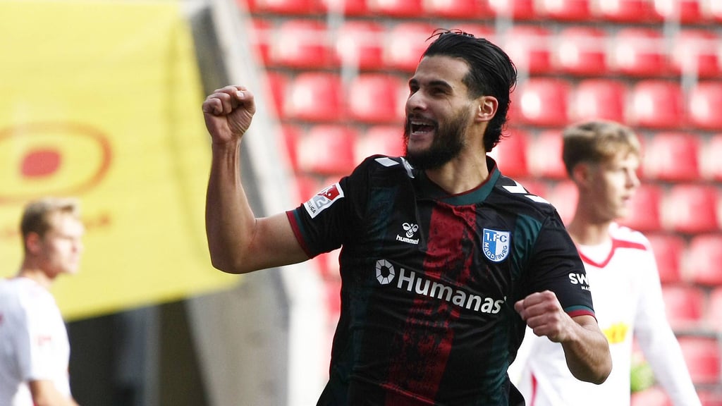 Mo El Hankouri war der Siegtorschütze des 1. FC Magdeburg am Sonntag in Regensburg.