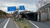 Auch am Tag nach dem Lkw-Unfall blieb die Autobahnabfahrt im Kreuz Braunschweig-Nord lange gesperrt.