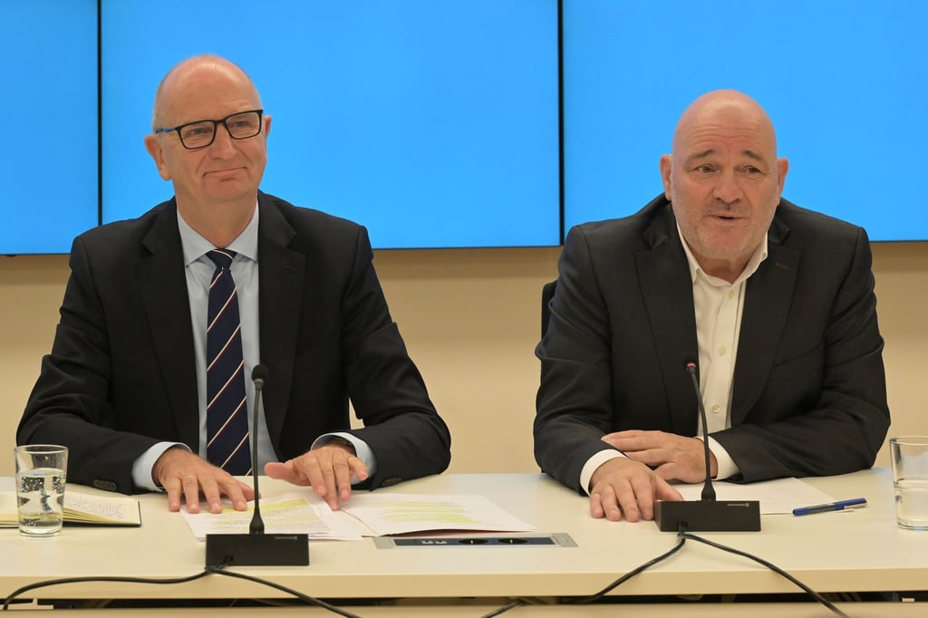 Die SPD von Ministerpräsident Dietmar Woidke und das BSW von Landeschef Robert Crumbach sind sich einig über einen Koalitionsvertrag (Archivbild).