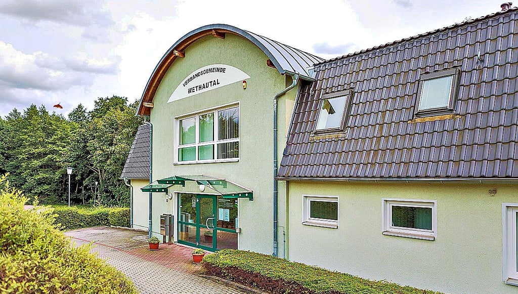 Das Verwaltungsgebäude der Verbandsgemeinde Wethautal.