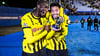 Serhou Guirassy herzt Dortmunds Champions-League-Matchwinner Bensebaini