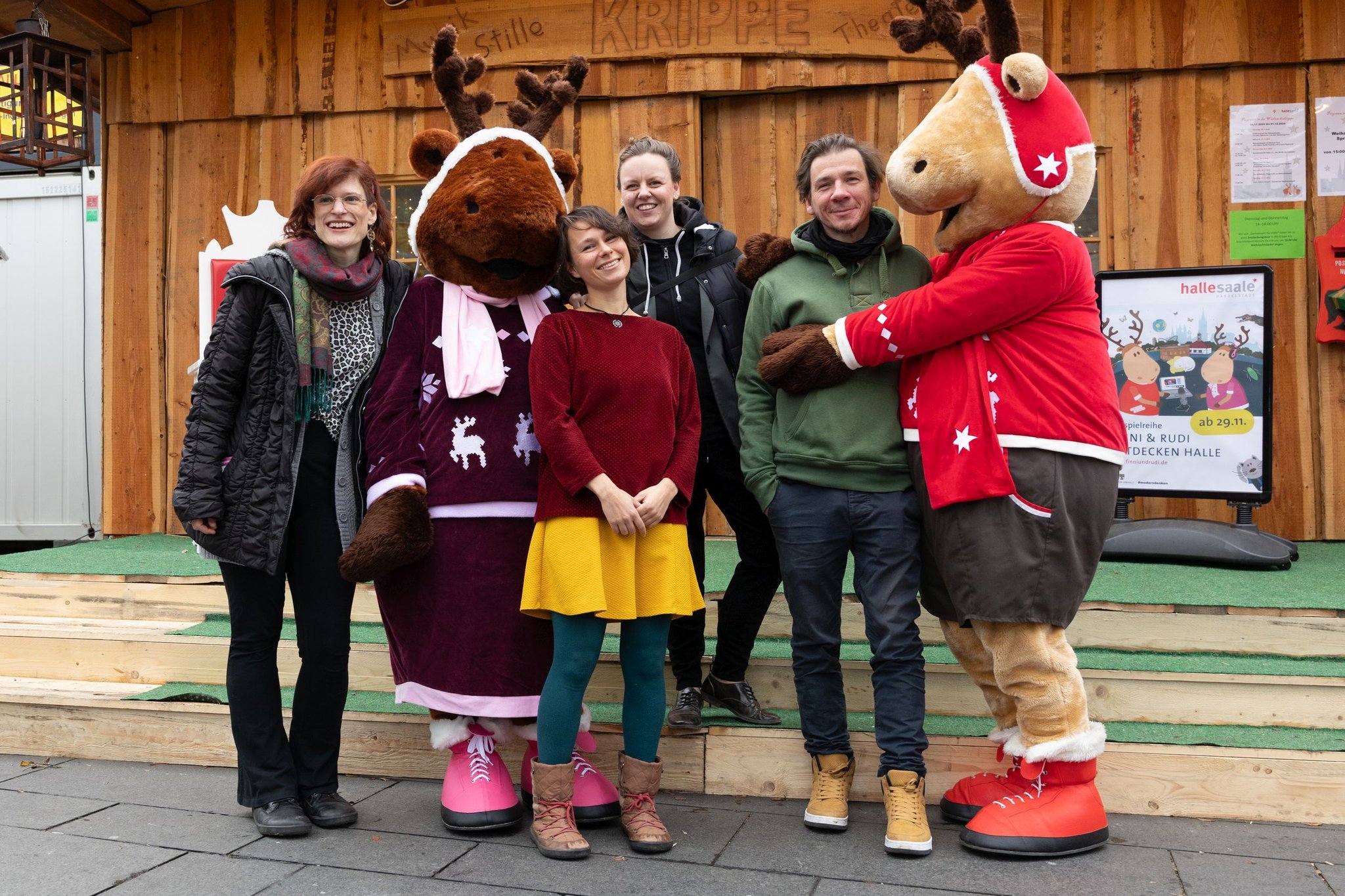 Freude Im Advent Halles Rentiere Finni und Rudi nehmen Kinder mit auf