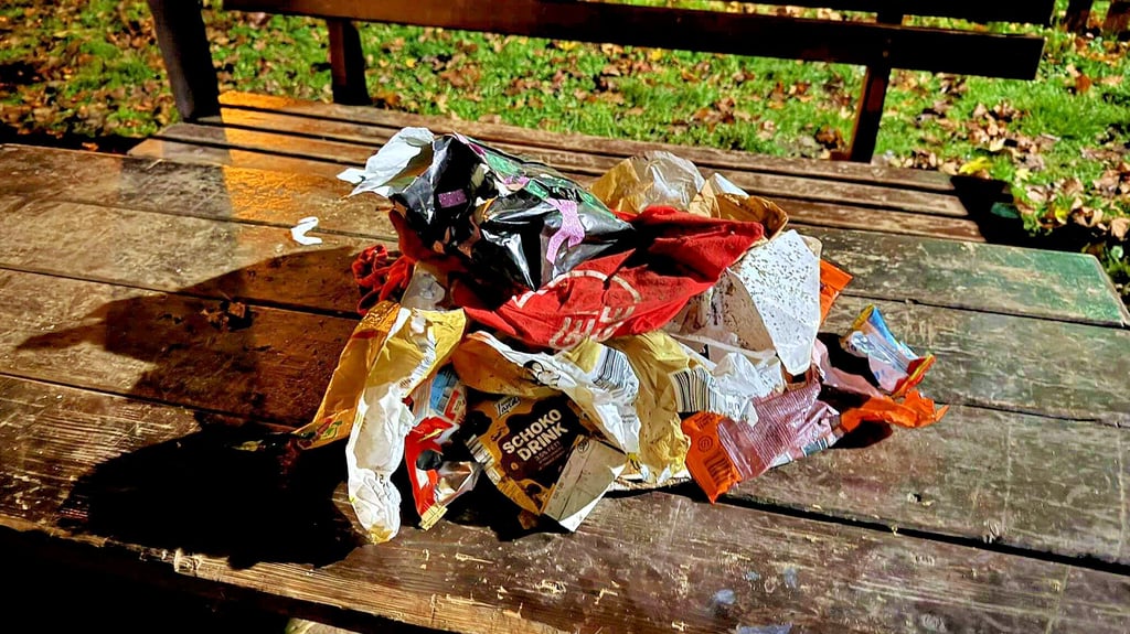 Junge Leute verwüsten regelmäßig den Spielplatz von Nachterstedt. Am Morgen liegen überall Müll und Scherben herum.