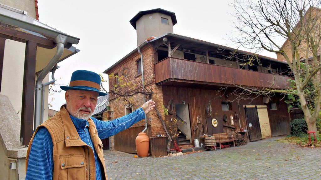 Das Gehöft von Rainer Schubert in Wansleben wurde 1944 von einer Bombe getroffen.
