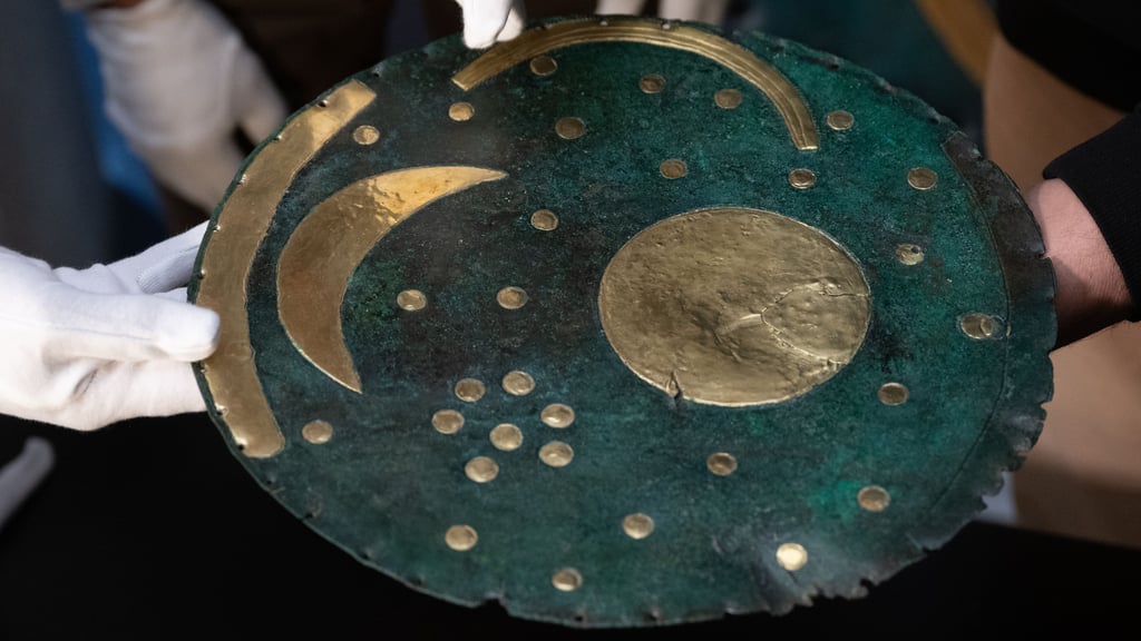 Die Himmelsscheibe von Nebra gehört zu den bedeutendsten archäologischen Funden Sachsen-Anhalts.