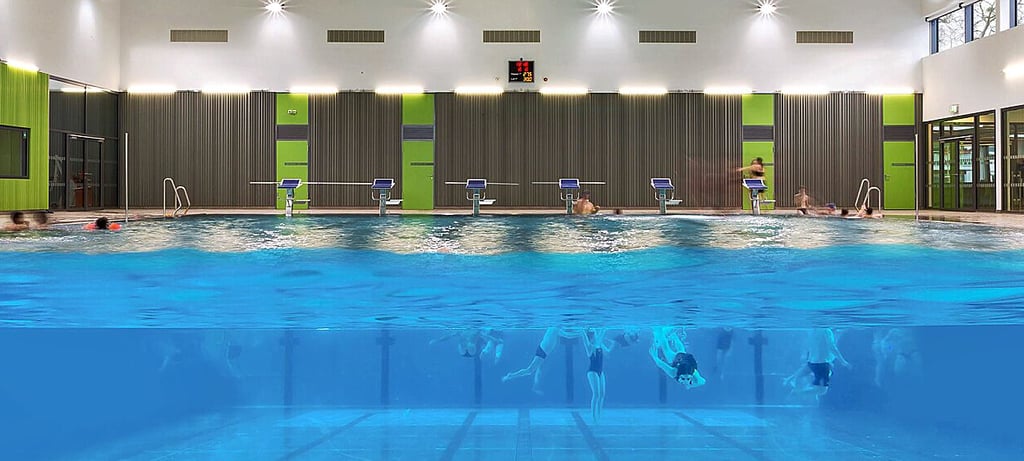 Diesen Schwimmhallenneubau hat die Firma Bauconcept 2015 in Schwerin fertiggestellt.