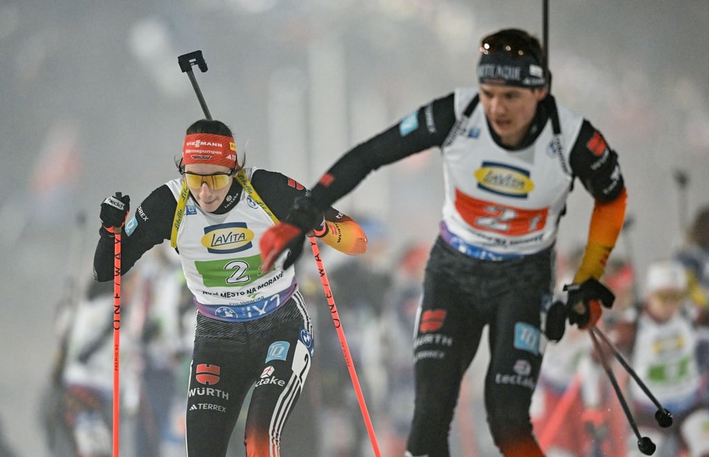 Vanessa Voigt und Justus Strelow liefen zum Saison-Auftakt auf das Podest.