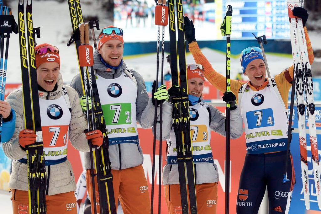 Vor fast fünf Jahren bejubelten die deutschen Biathleten zuletzt einen Podestplatz in der Mixed-Staffel.
