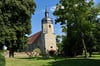 Blick auf die Kirche in Wiederstedt.