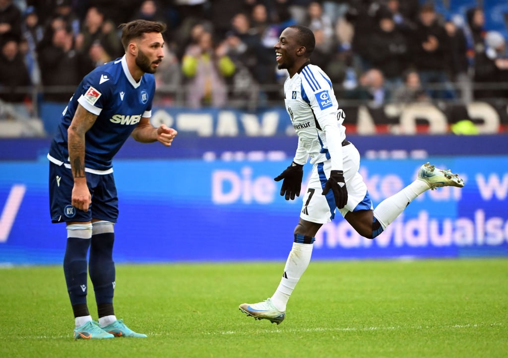 HSV-Torschütze Jean-Luc Dompe.