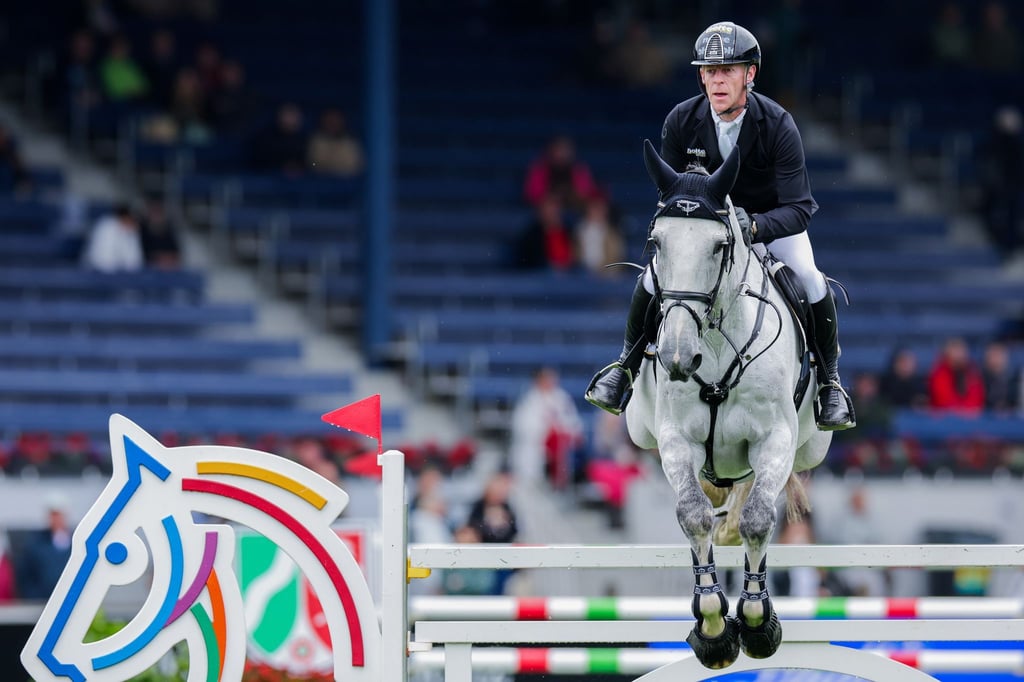 Marcus Ehning ritt beim Weltcup in Madrid mit Revere in zwei Runden fehlerfrei.