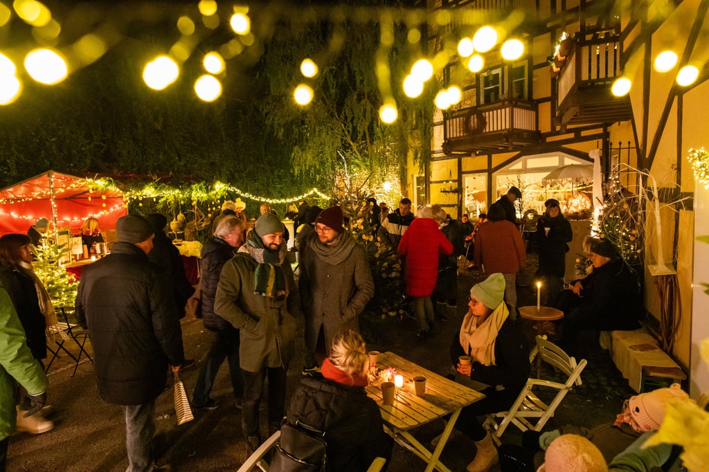 Bei Philine Görnandt gab es am Reußenplatz ein Lichtermeer zu bewundern.