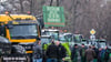 Ziel der Traktorendemonstration war der Landtag in Dresden.