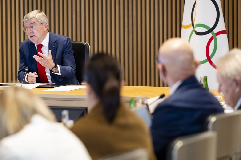 Die IOC-Spitze um Präsident Thomas Bach (hinten) ist gegen Olympia-Prämien.