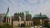 Magdalenenkapelle, St.-Petri-Kirche und Wallonerkirche in Magdeburg.