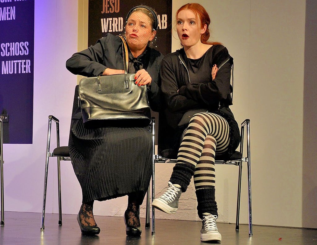 Annette Baldin (links) und Ida Karoline Dobrenz während der Generalprobe.