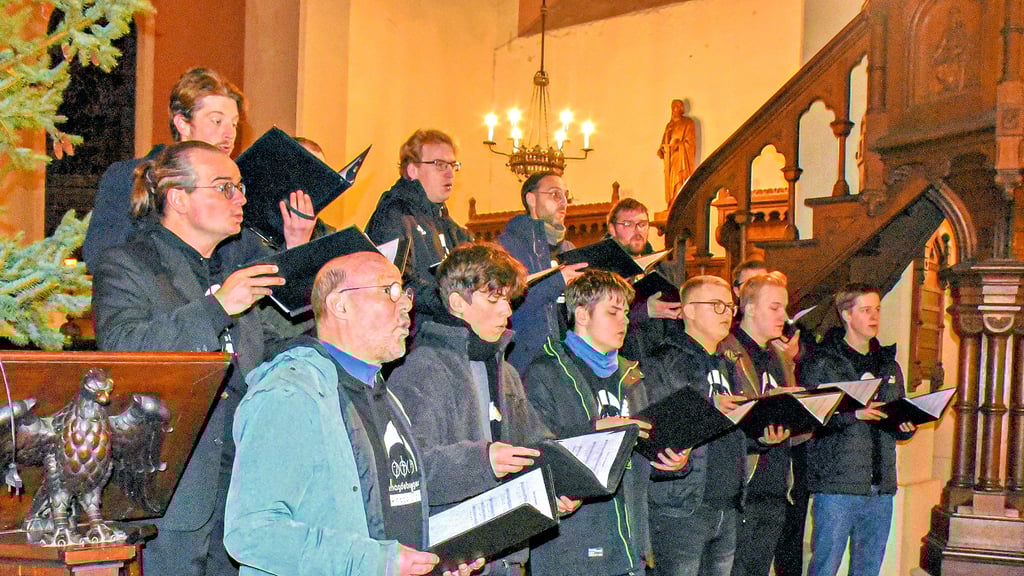 Ein besonderes Adventskonzert gaben die Männer des Magdeburger Knabenchors in der Kirche St. Nikolai in Wolmirsleben.